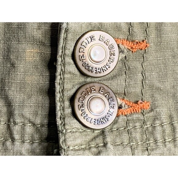 Eddie Bauer Hiking Shorts Women 16 Tall Mercer Fit Ripstop Fabric Olive - Picture 7 of 16